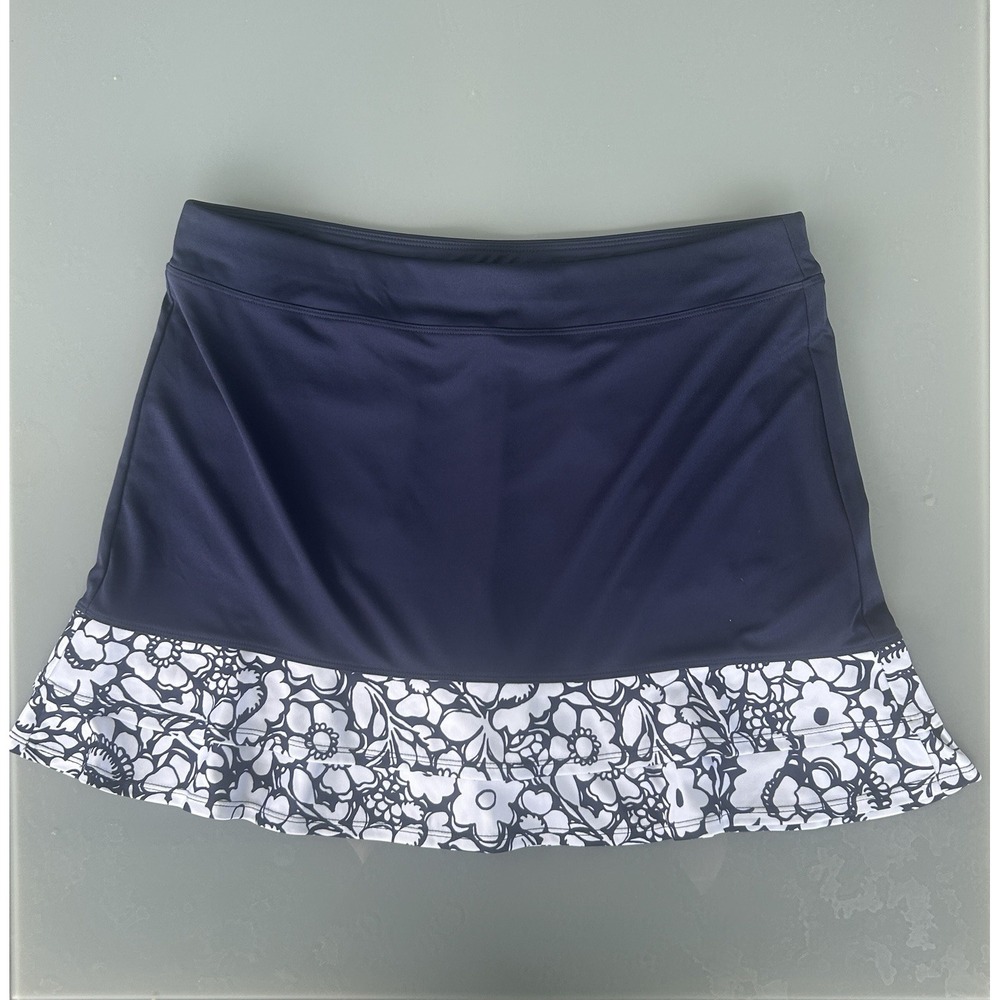 Grand Slam Golf Pickleball Tennis Skort Skirt Womens Large Floral Ruffle Pockets